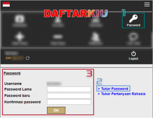 cara mengganti password akun judi poker online pkv games