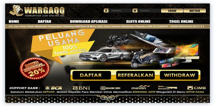 WargaQQ – Situs Judi pkvgames 24 Jam Terpercaya